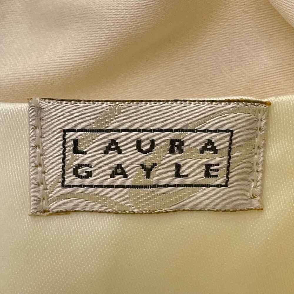 Laura Gayle Women’s Ivory Beaded With Braided Strap Elegant Evening Purse Size S - Picture 5 of 9